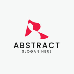 R alphabet for road logo design. R logo design. vector initial r letter logo template