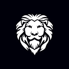 Lion Head Logo Vector Template Illustration Design