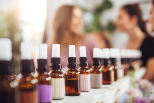 Aromatherapy workshop with diverse participants - Community scent circle  - AI Generated