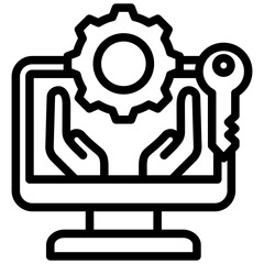 Process Management Outline Icon