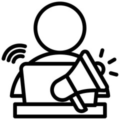 Marketing Outline Icon