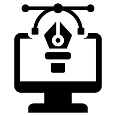 Graphic Design Glyph Icon