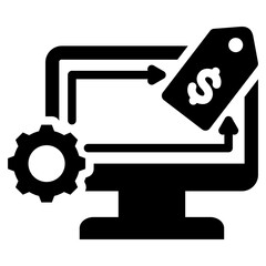 Work Rate Glyph Icon