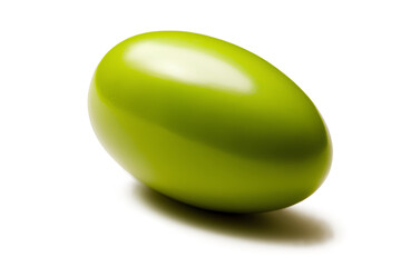 Green olive isolated on a transparent background, Generative AI