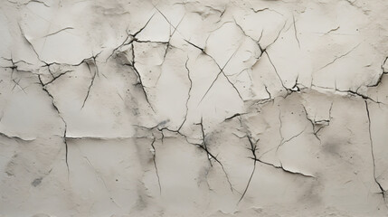 many cracks in cement wall