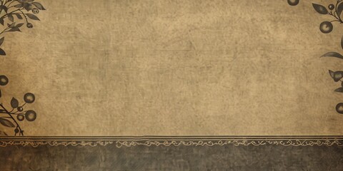 Fototapeta premium Aged Elegance: Background Wallpaper with Vintage Texture and Refined Border Design