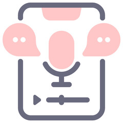 voice message 3d icon illustration