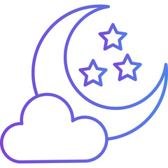moon and cloud