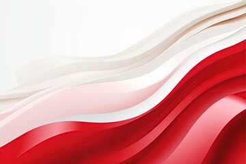 Abstract premium red white wave background social media template - obrazy, fototapety, plakaty