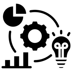 Competitive Intelligence Glyph Icon