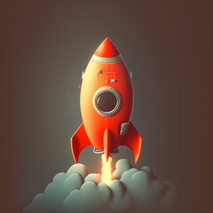 rocketship1 3d cartoon5 