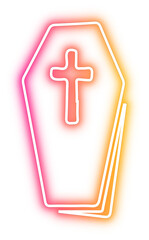 Obraz premium Set of Halloween neon