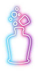 Set of Halloween neon