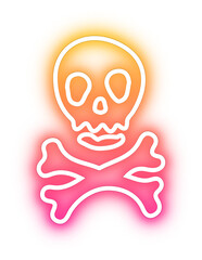 Set of Halloween neon
