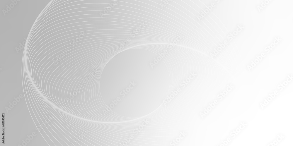 Poster gray and white abstract background with flowing particles. digital future technology concept.