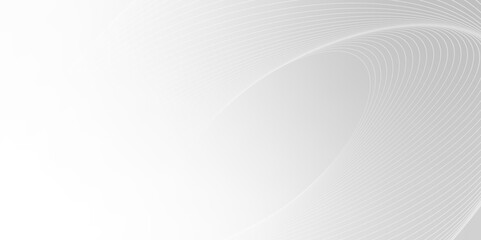 Gray and white abstract background with flowing particles. Digital future technology concept.	