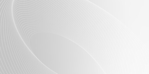 Gray and white abstract background with flowing particles. Digital future technology concept.	