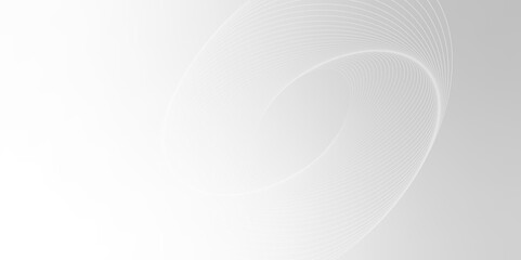 Gray and white abstract background with flowing particles. Digital future technology concept.	