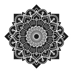Mandala-like patterns are used as decorations, henna, mehndi, or mehendi, tattoos, and other forms of body art. ornaments in ethnic oriental design. Page for&nbsp;a coloring book