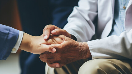 Reminiscing: An elderly individual shares stories with a caregiver