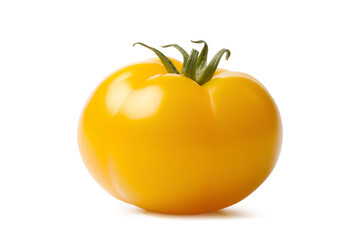 Yellow Tomato On a Transparent Background, Generative AI