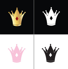 Crown vector. Crown icon set. Collection of crown. Crown symbol collection.