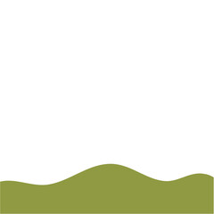 Obraz premium Abstract Landscape Bottom Page Border