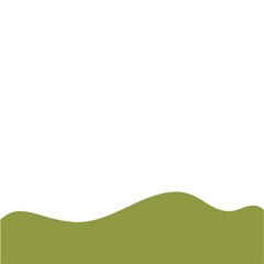 Obraz premium Abstract Landscape Bottom Page Border