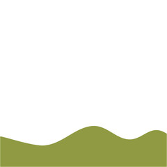Obraz premium Abstract Landscape Bottom Page Border