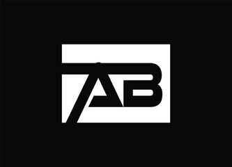 AB letter logo design and monogram logo