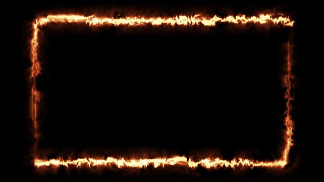 Animated neon glow frame background Colorful laser displays 4K borders, futuristic light effects isolated from black. VJ backdrop for clubs, performances, music videos, presentations, 3D animations