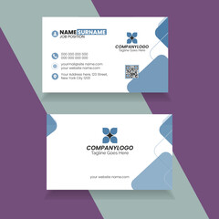 Unique and simple corporate business card design.