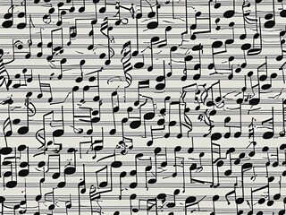 seamless pattern with music notes