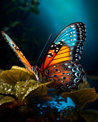 hermosa mariposa de colores