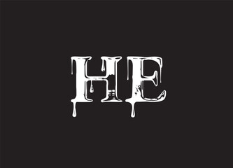HE logo make in illustrator