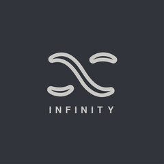 infinity symbol vector graphic design