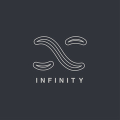 infinity symbol vector graphic design