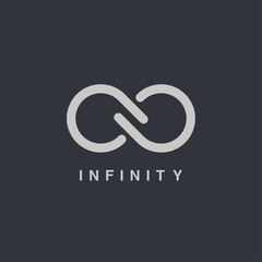 infinity symbol vector graphic design