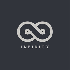 infinity symbol vector graphic design