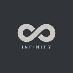 infinity symbol vector graphic design