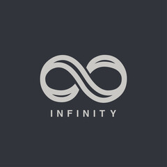 infinity symbol vector graphic design