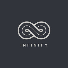 infinity symbol vector graphic design