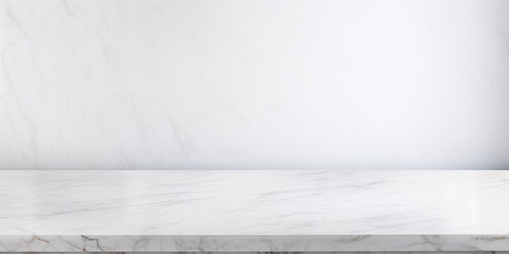 White marble flooring for interior decoration, used as studio background wall to display your products.