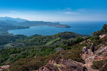 Fototapeta na wymiar Isola d'Elba, Vista dal Volterraio