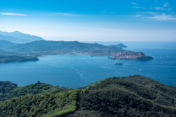 Fototapeta premium Isola d'Elba, vista dal Volterraio