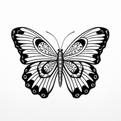 Fototapeta premium butterfly illustration on a white background