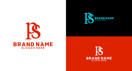 PS Letter Monogram Logo Design ps icon Lettermark Logo Brand identity Design