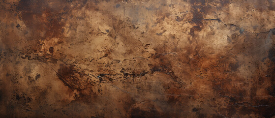 Old beige and dark brown textured metal.generative ai - obrazy, fototapety, plakaty