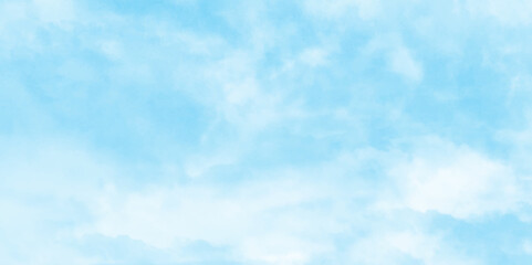 Vector realistic skyscape with tiny clouds, small and large clouds alternating and moving slowly on cloudy winter morning blue sky, white cloud and clear blue Abstract sky in sunny day with clouds.