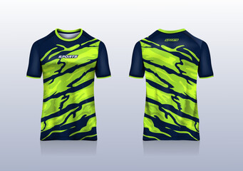 Sport design jersey abstract for football soccer, racing, esport, running, light green color 